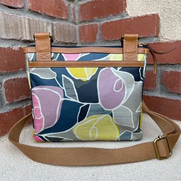 FOSSIL “Eliza” Floral PVC Coated Canvas Crossbody bag - Picture 5 of 9